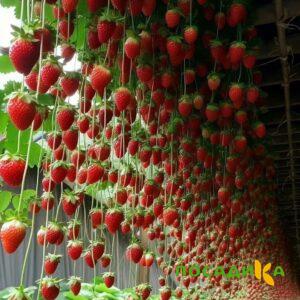 Клубника ампельная Анастасия купить по цене от 370р. в интернет-магазине «Посадика» с доставкой почтой в в Пскове и по всей России – [изображение №1].